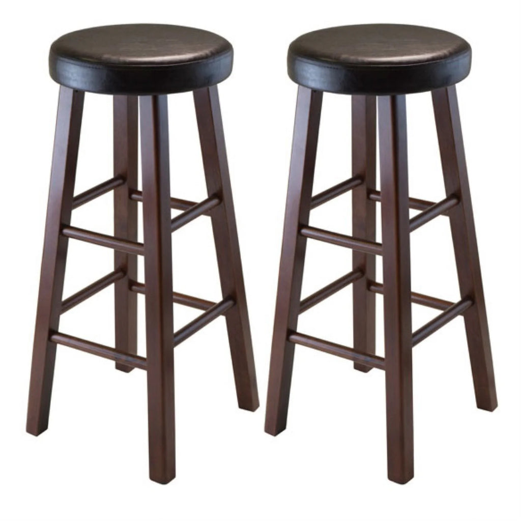 3-Pc Drop Leaf High Table with 2 Cushion Round Seat Stools Z25754