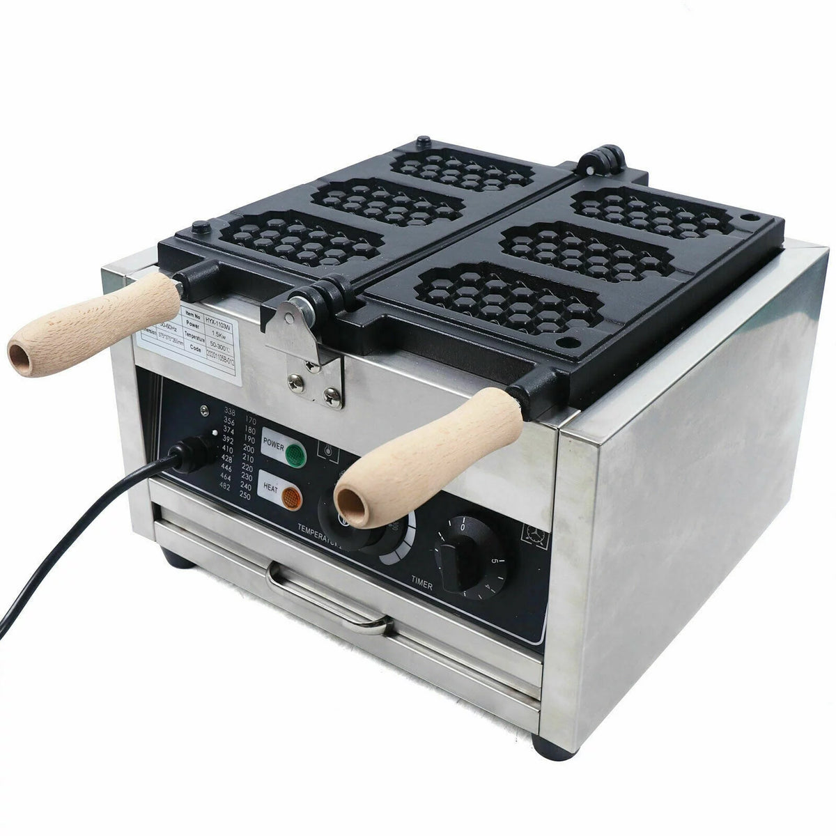 Nonstick Electric Waffle Maker 1500W N490622