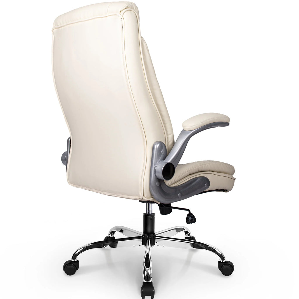 Black Ergonomic High Back Leather Office Chair K846782