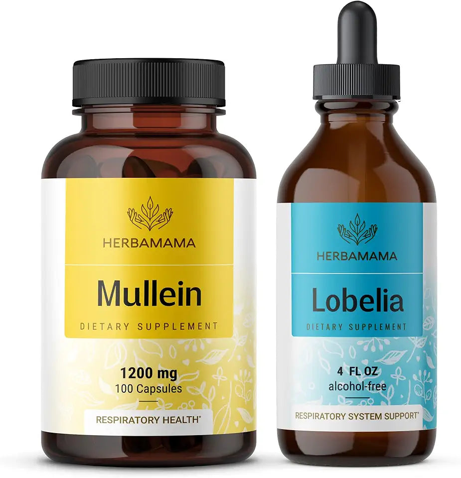 Mullein Leaf Capsules and Lobelia Extract Kit O122