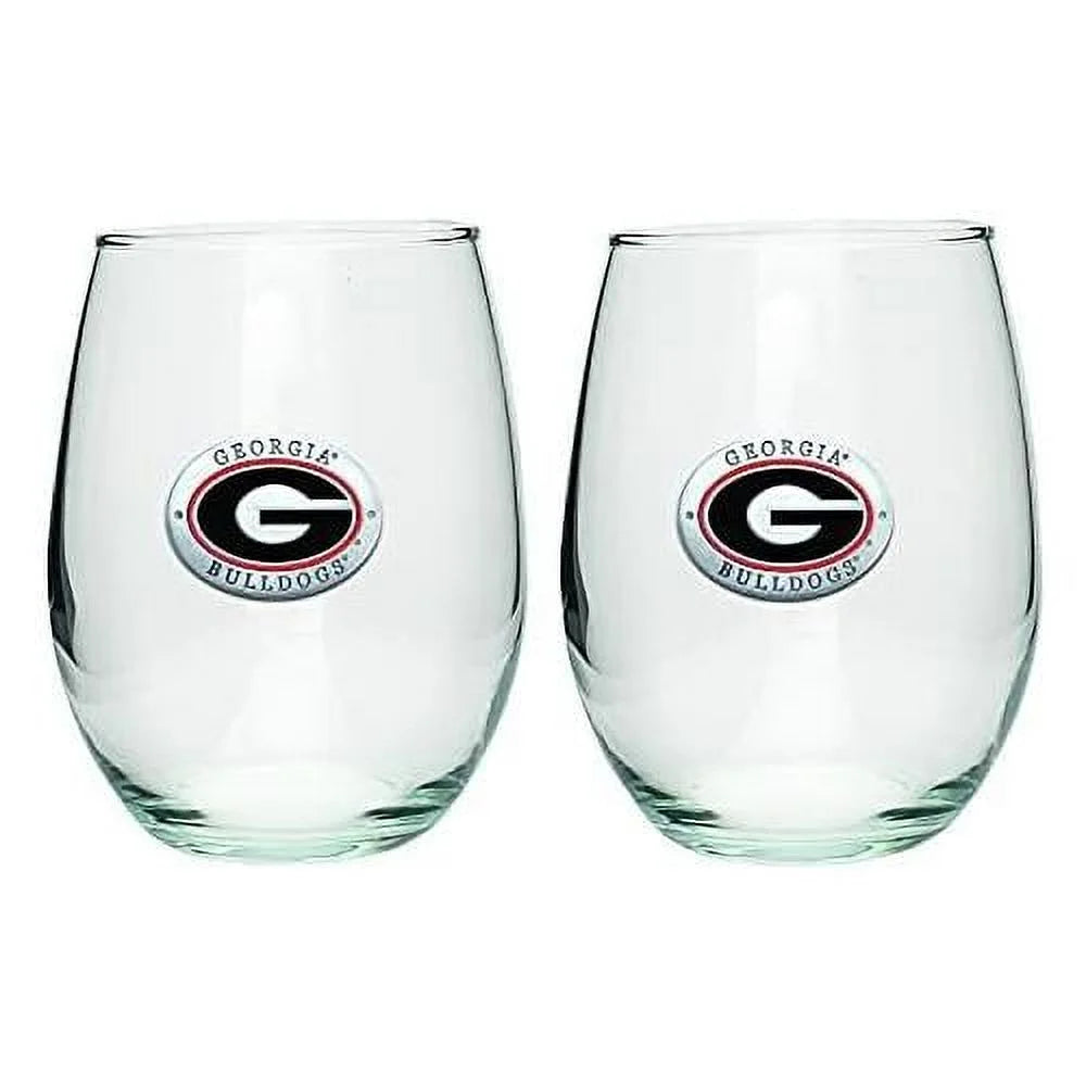 Stemless Glass Goblets Set Of 2 N195