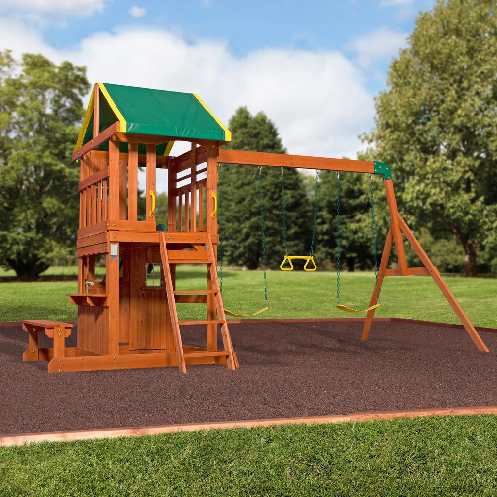 Cedar Wooden Swing Set S7417