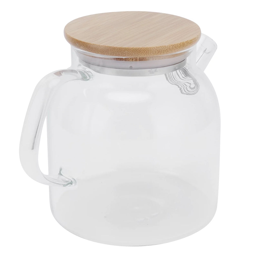 Transparent Glass Tea Pot 600ml Heat Resistant D89111