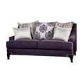 Purple Chenille Loveseat C46813