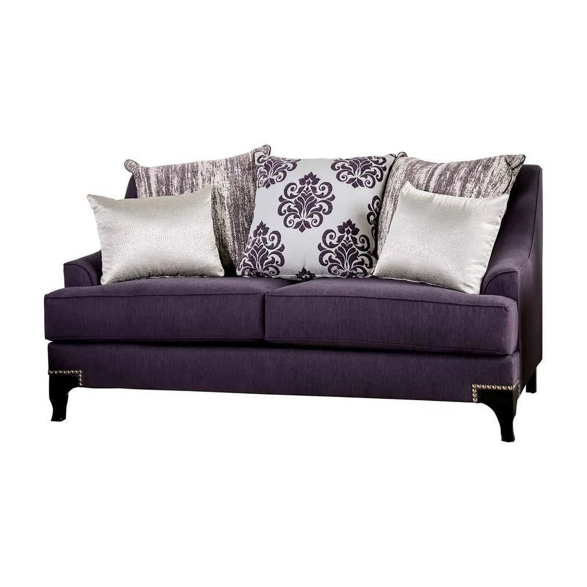 Purple Chenille Loveseat C46813