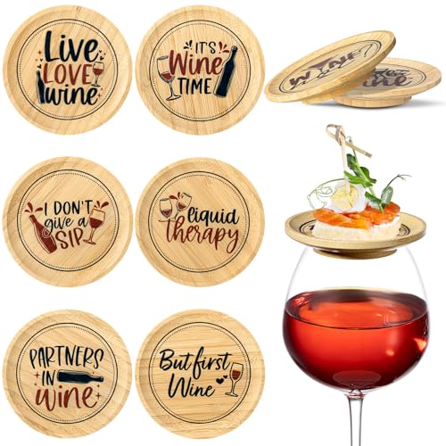 8 Pcs Wine Glass Charcuterie Topper Plates C703