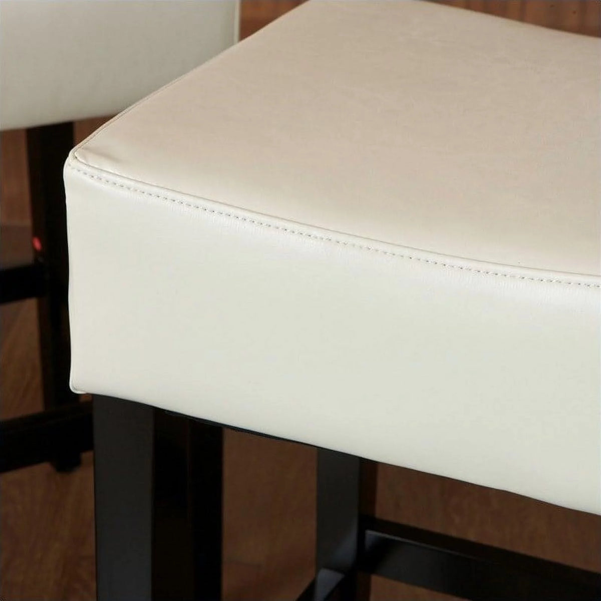 Ivory Backless Counter Stools Set of 2 E8619