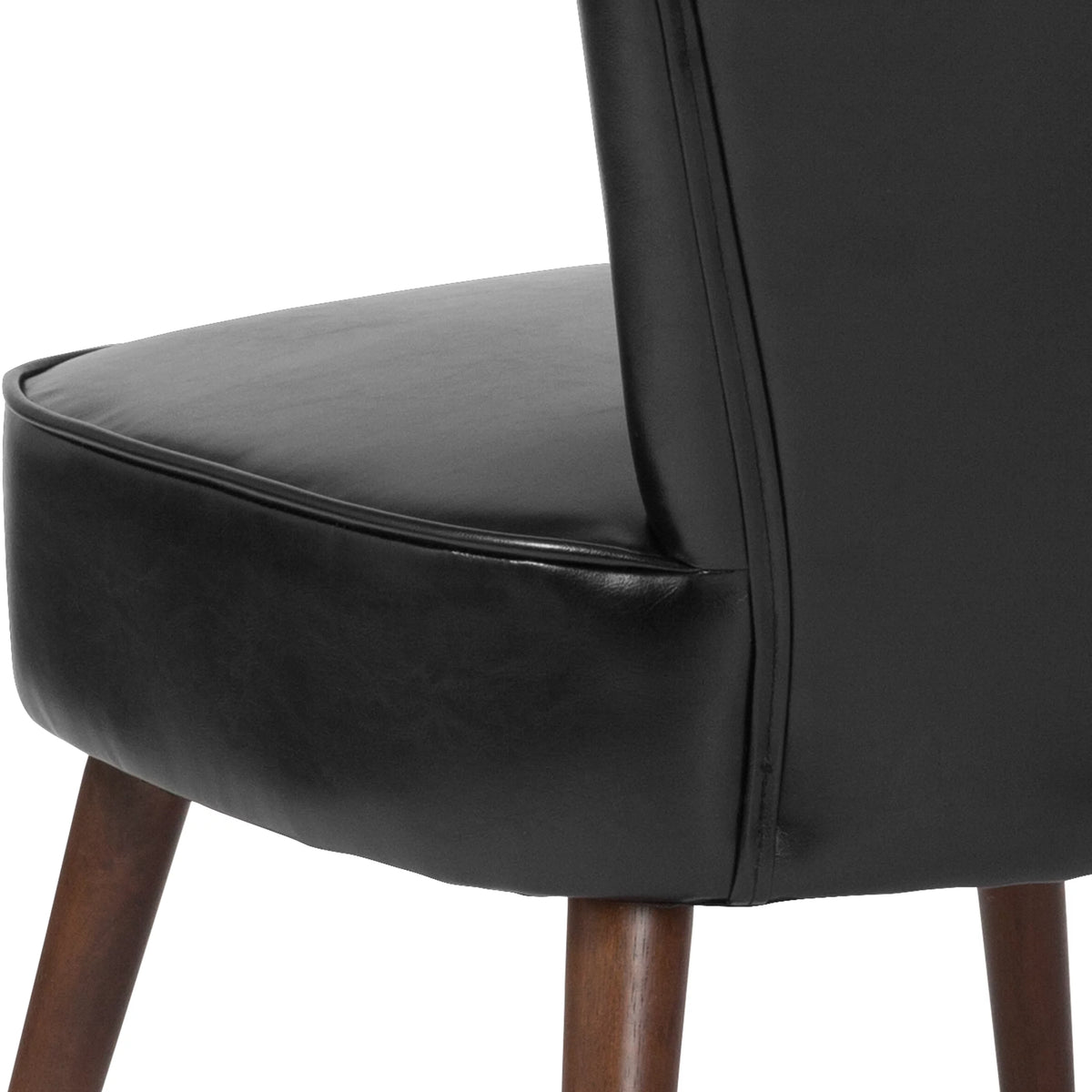 Black LeatherSoft Retro Chair K8421