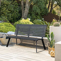 Dark Grey Aluminum Outdoor Bench K576809