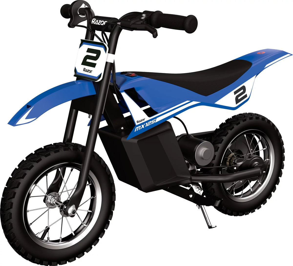 Black Electric-Powered Dirt Bike O22947