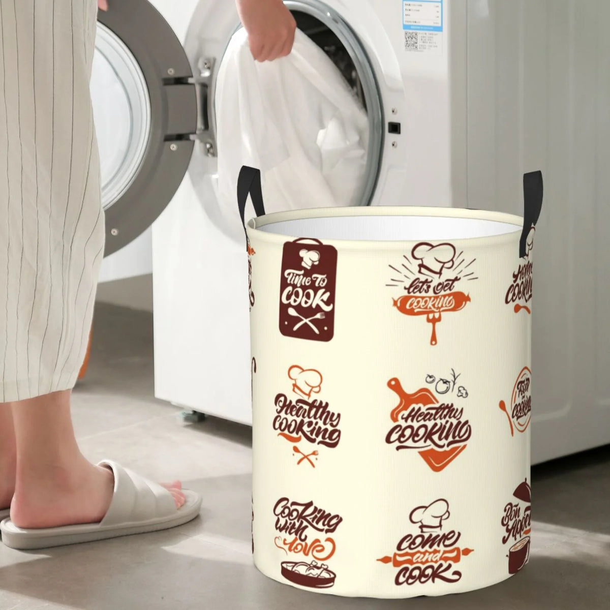 Foldable Laundry Hamper with Handles P645038