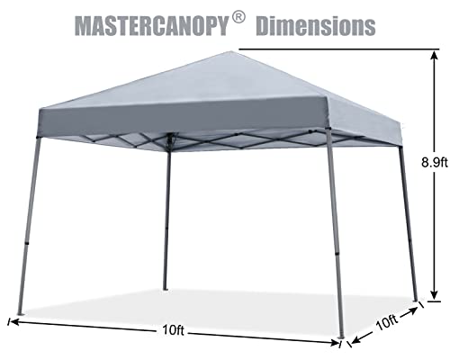 Portable Pop Up Canopy Tent 10x10 Blue M8669