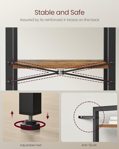 5-Tier Steel Frame Bookshelf G28802