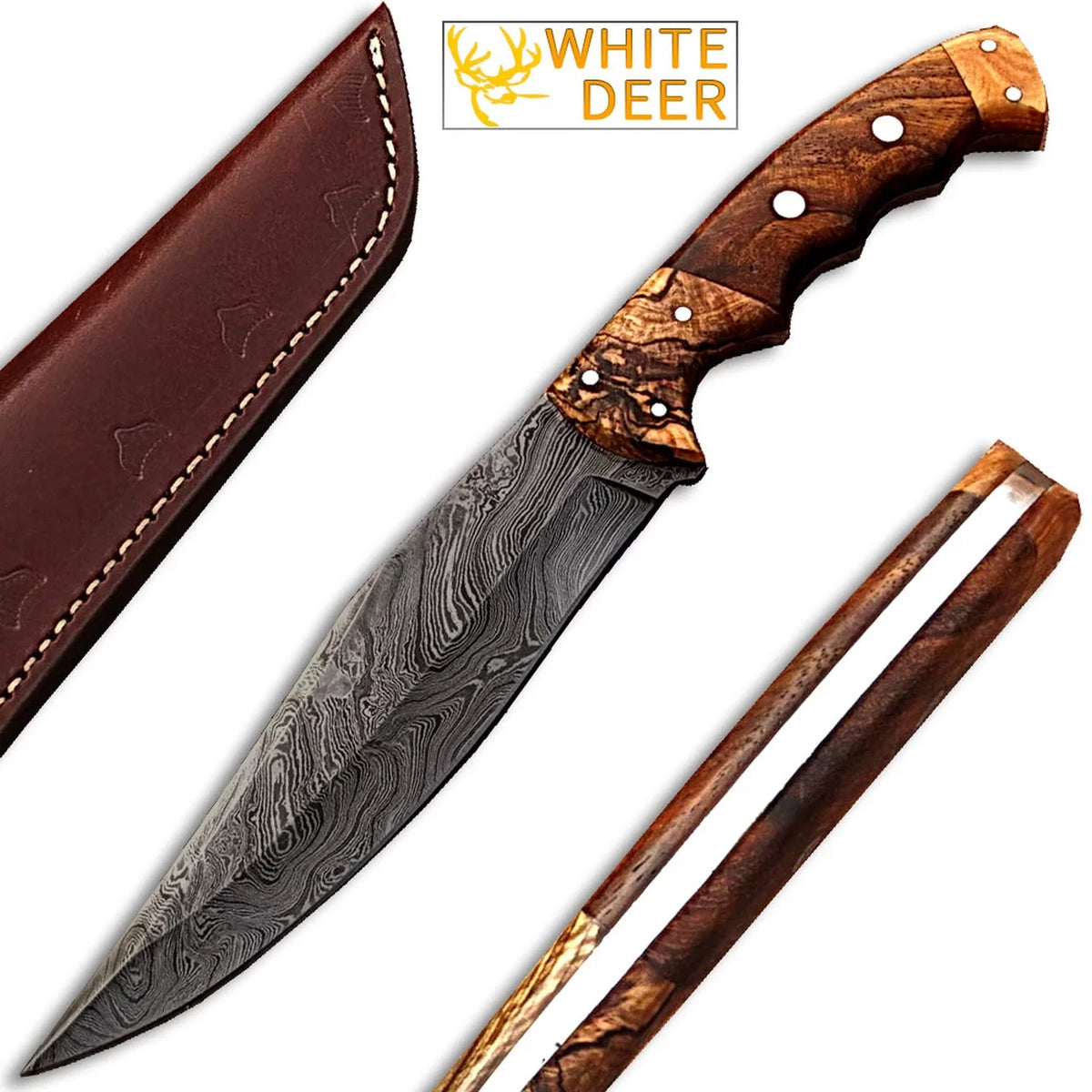 Damascus Steel Bowie Knife F509
