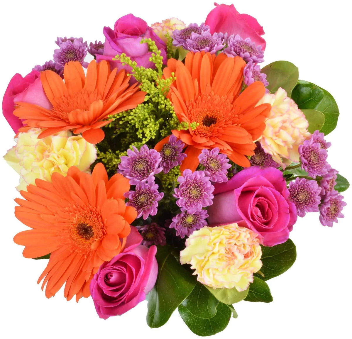Fresh Cut Flowers Bouquet with Glass Vase C840