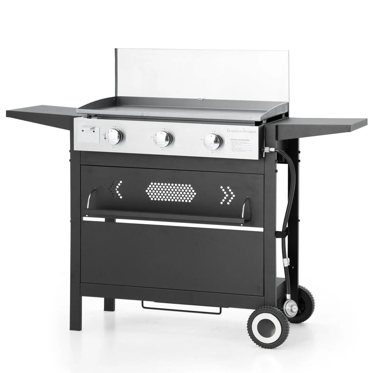 2-Burner Gas Grill and Griddle Combo with Wheels X575
