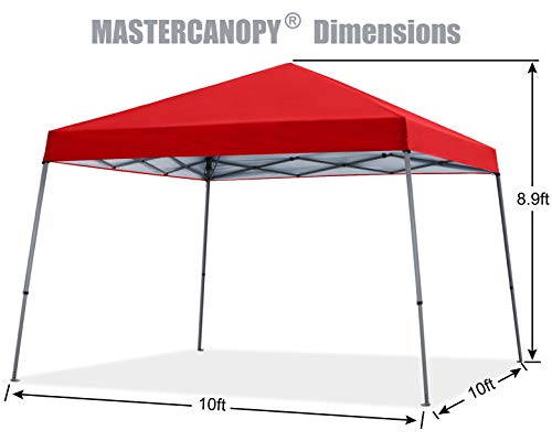 Portable Pop Up Canopy Tent 10x10 Blue M8669