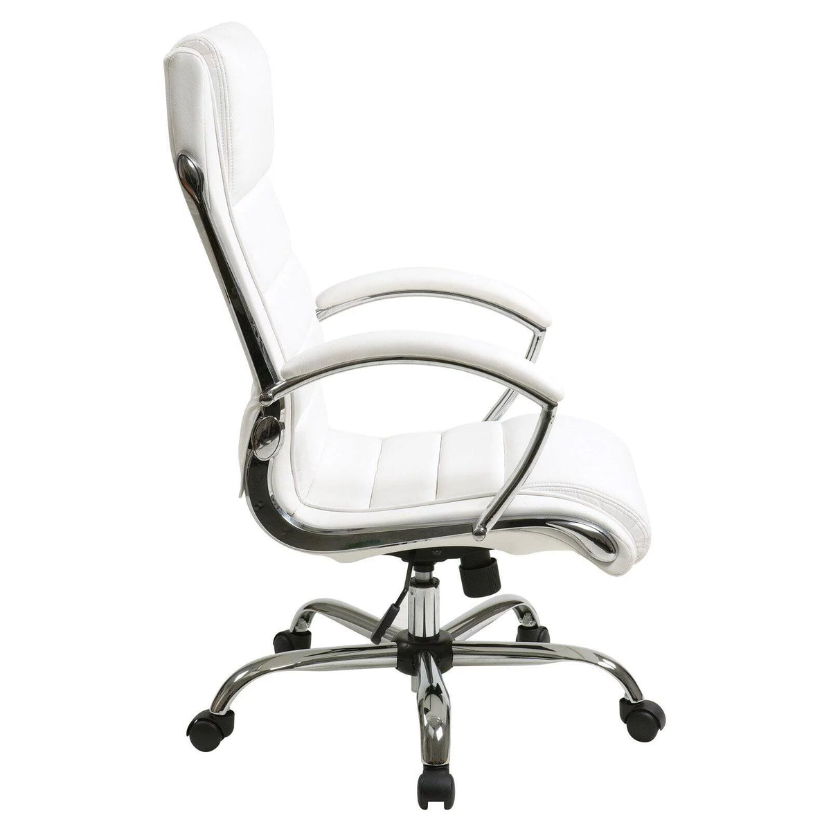 Cream Faux Leather Executive Chair E284975