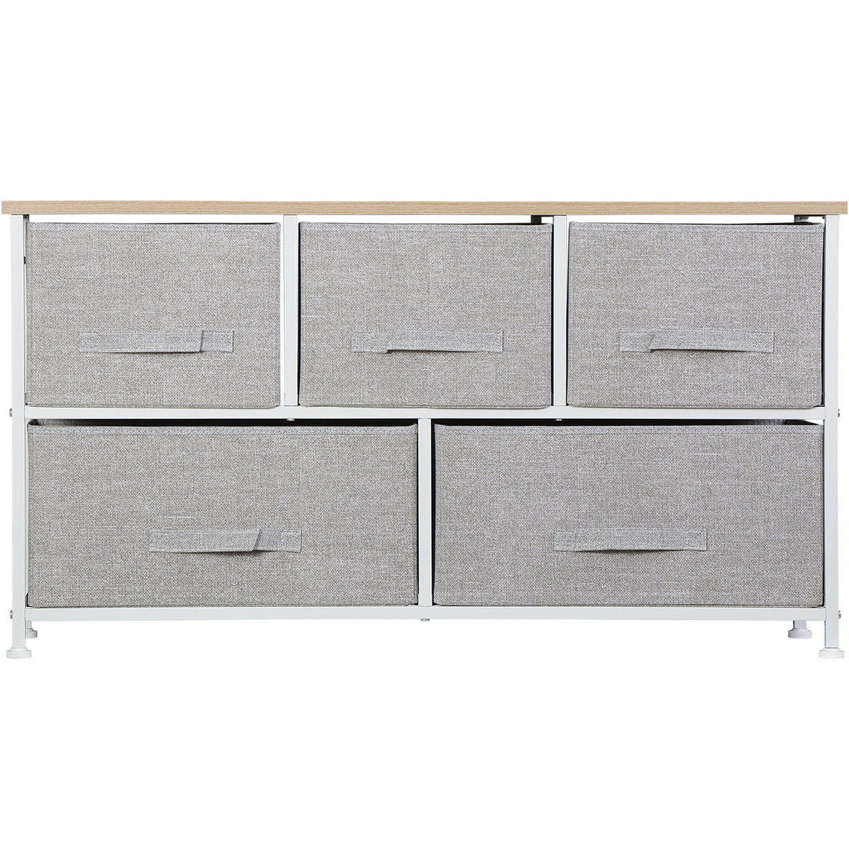 Steel Frame 5-Drawer Dresser Storage Tower V260859