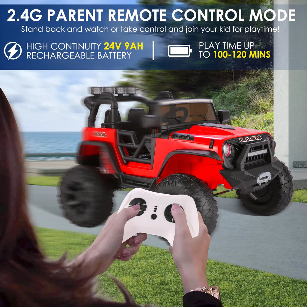 24V 9AH Electric Battery Powered 2 Seater Kids Ride on Car P758