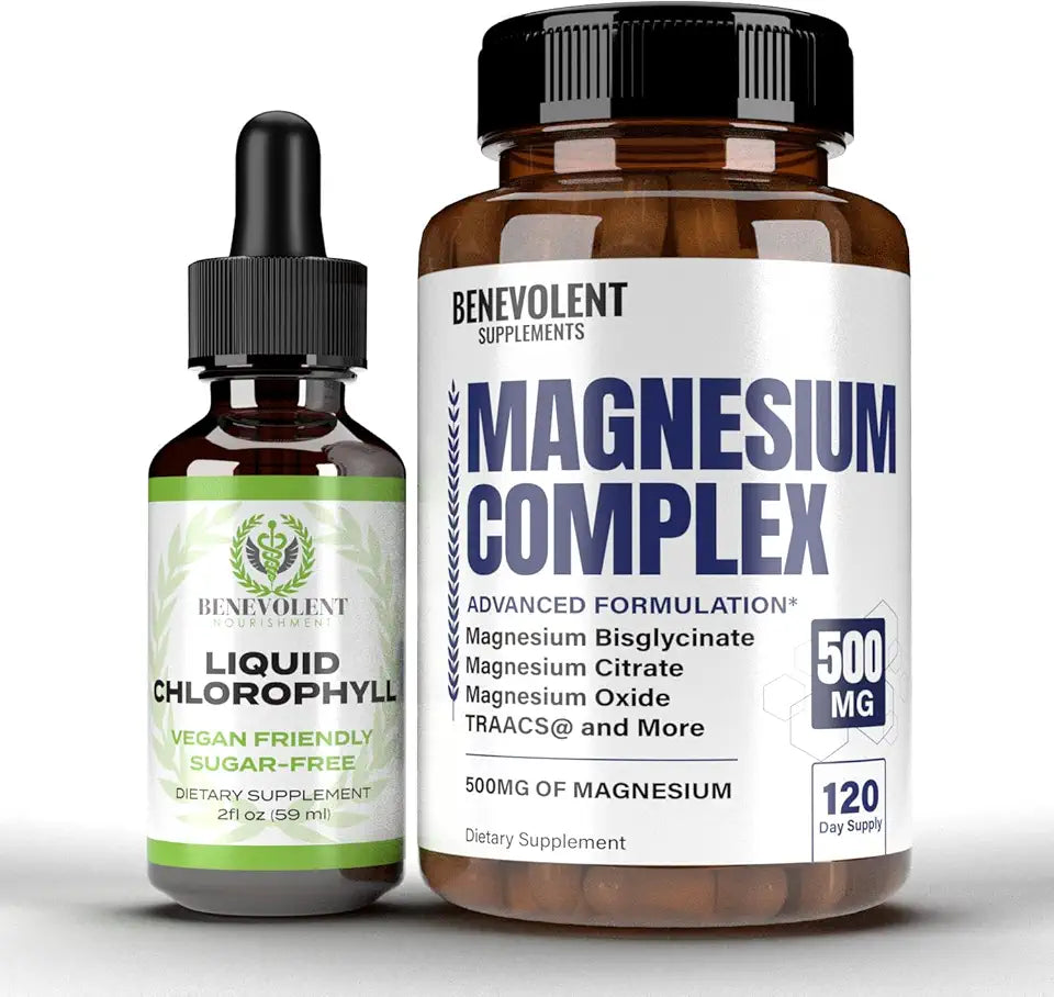 Chlorophyll Liquid Drops & Magnesium Complex 4 Month Supply B898