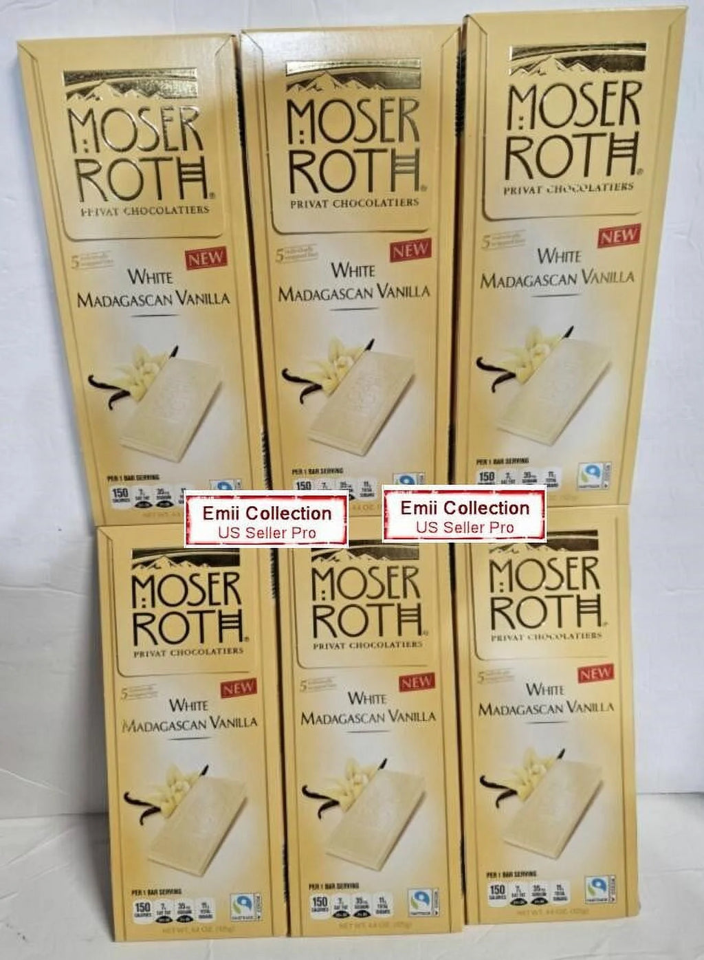 White Madagascan Vanilla Chocolate 6 Bars R467