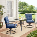 Blue 3-Piece Outdoor Bistro Set P116