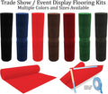 Trade Show Booth Display Flooring Carpet Rugs Set of 4 and Double Sided Carpet Tape K277