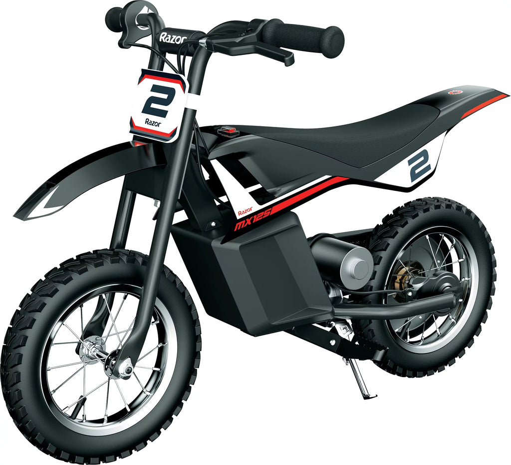 Black Electric-Powered Dirt Bike O22947