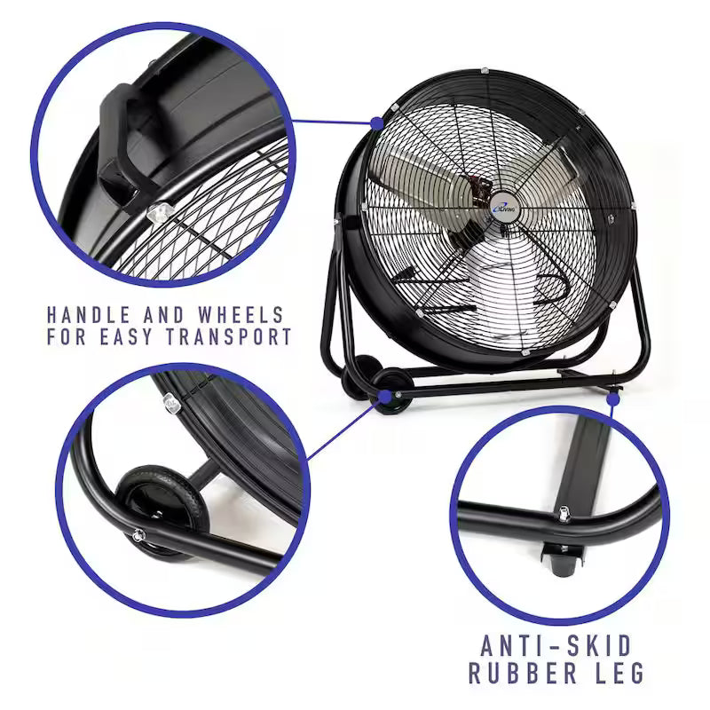 24 in. 2-Speed Drum Fan with Speed Control Z10537