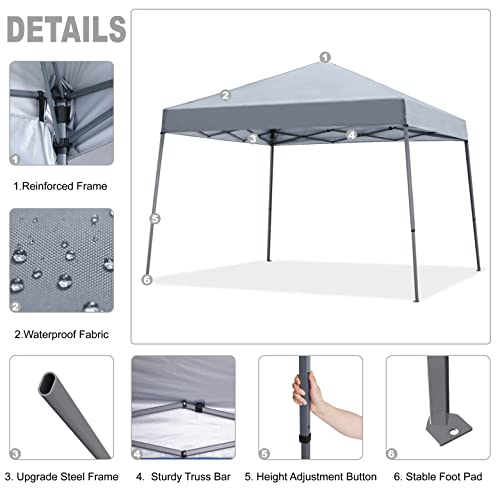 Portable Pop Up Canopy Tent 10x10 Blue M8669