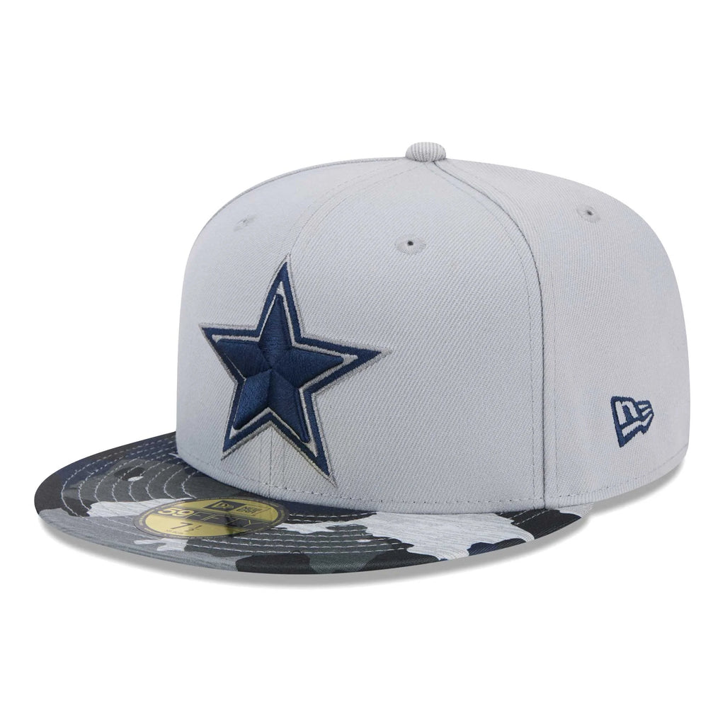 Gray Dallas Cowboys Fitted Hat T795
