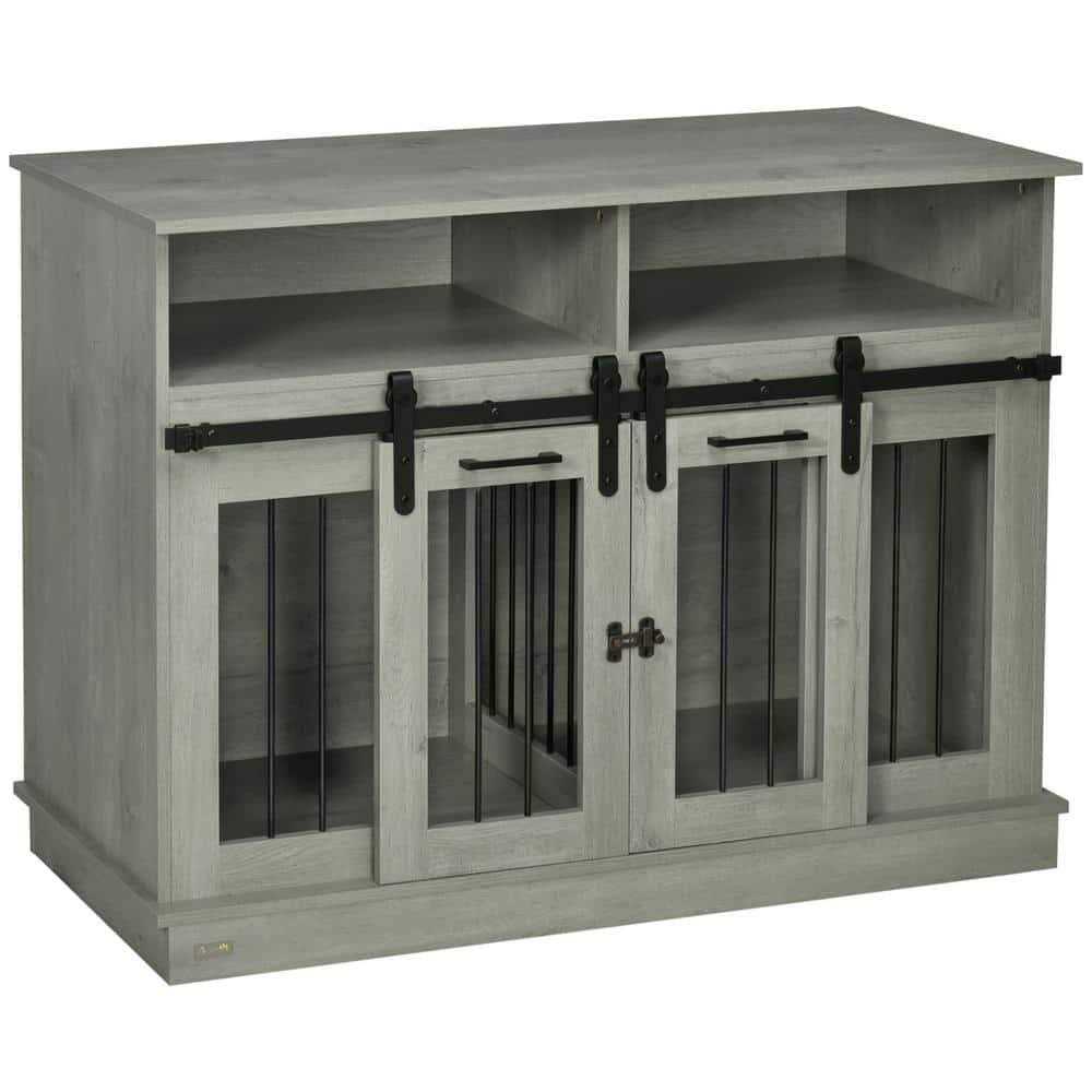 Large Dog Crate Furniture with Shelves O253893