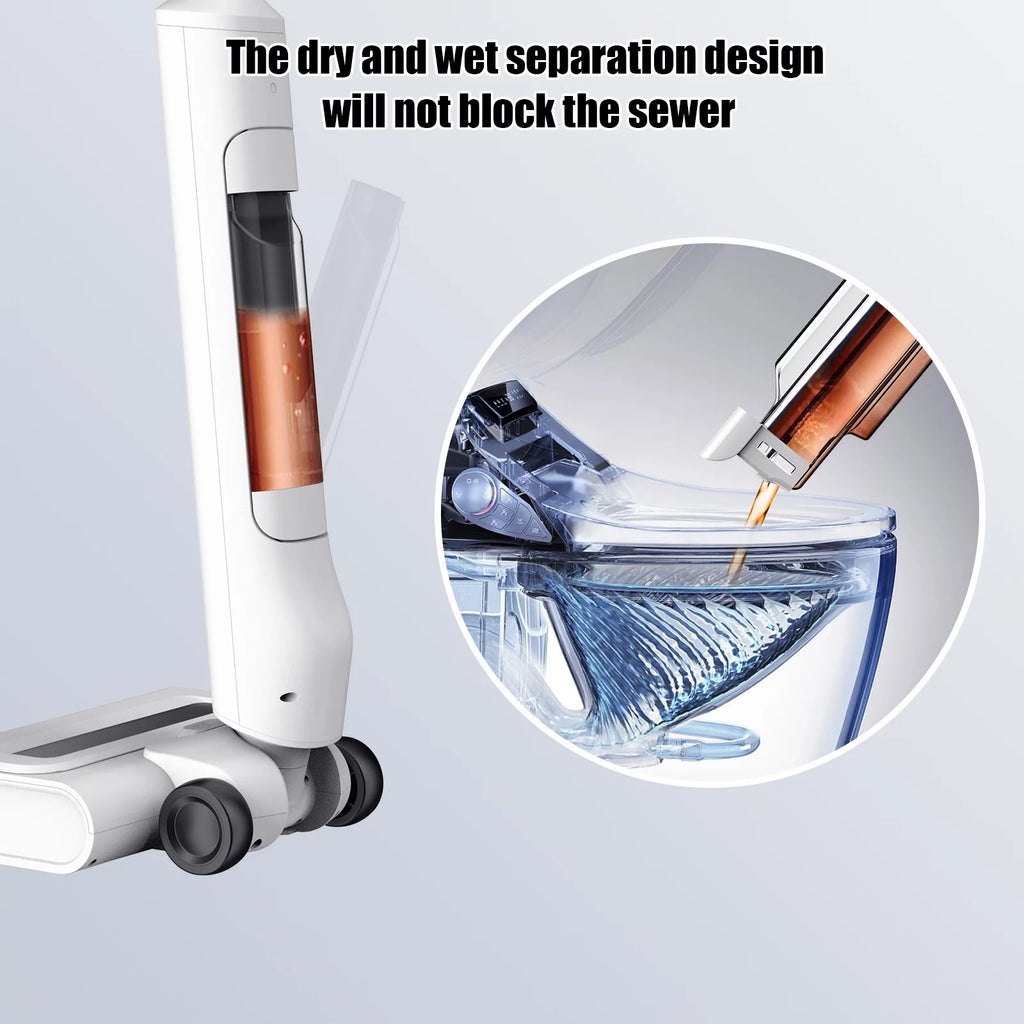 Wet Dry Cordless Vacuum and Mop with Self-Cleaning J4050