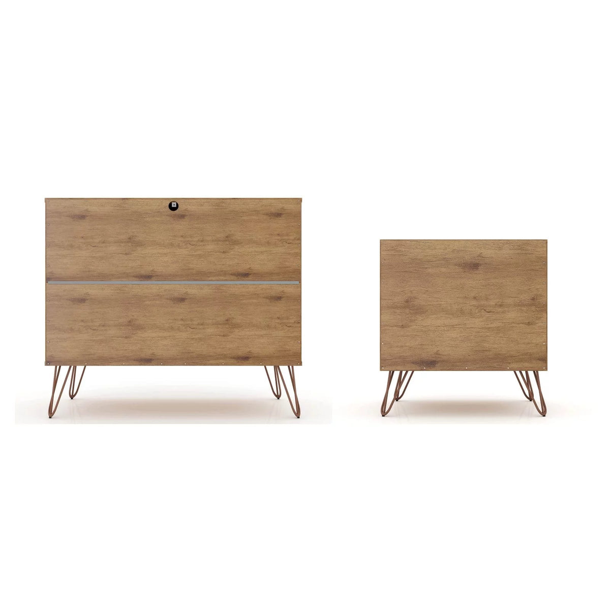 Set of 2 Dresser and Nightstand with Drawers J830
