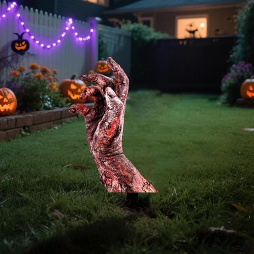 5 Pack Halloween Zombie Arm Yard Stakes S891