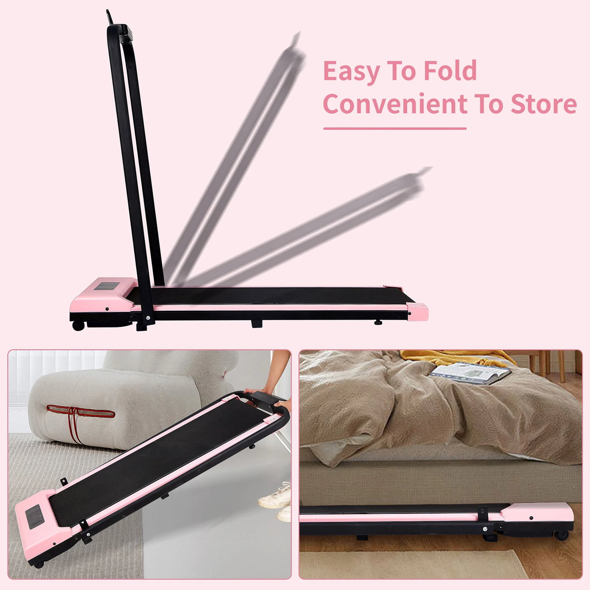 2 in 1 Folding Electric Treadmill F730
