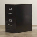 2 Drawer Vertical Filing Cabinet Black F386