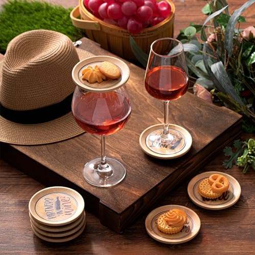8 Pcs Wine Glass Charcuterie Topper Plates C703