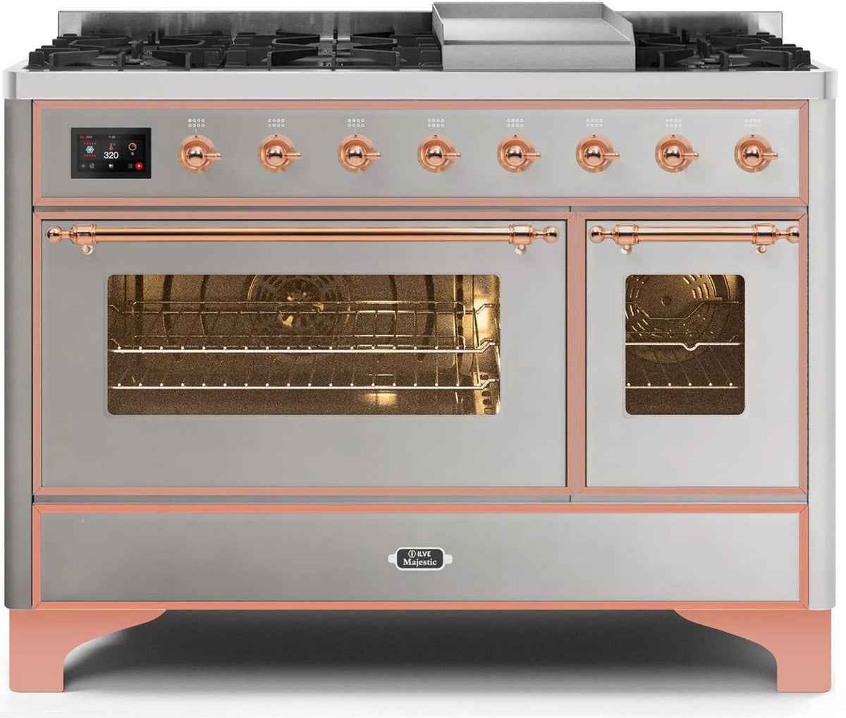 48 Dual Fuel Propane Gas Range in Stainless Steel with Copper Trim U770775