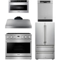 36 Gas Range, Range Hood, Refrigerator, Dishwasher and Microwave S93522
