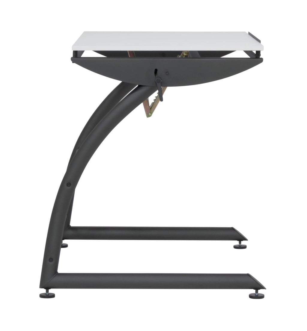 Adjustable Standing Height Drafting Table with 35" Wide Angle Adjustable Top J331134