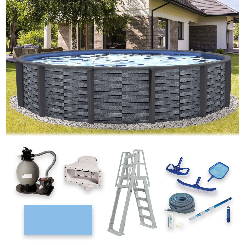 15-ft Round 52-in Deep Above Ground Swimming Pool E776831