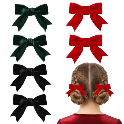 Velvet Hair Bows Alligator Barrettes Hair Accessories B43173