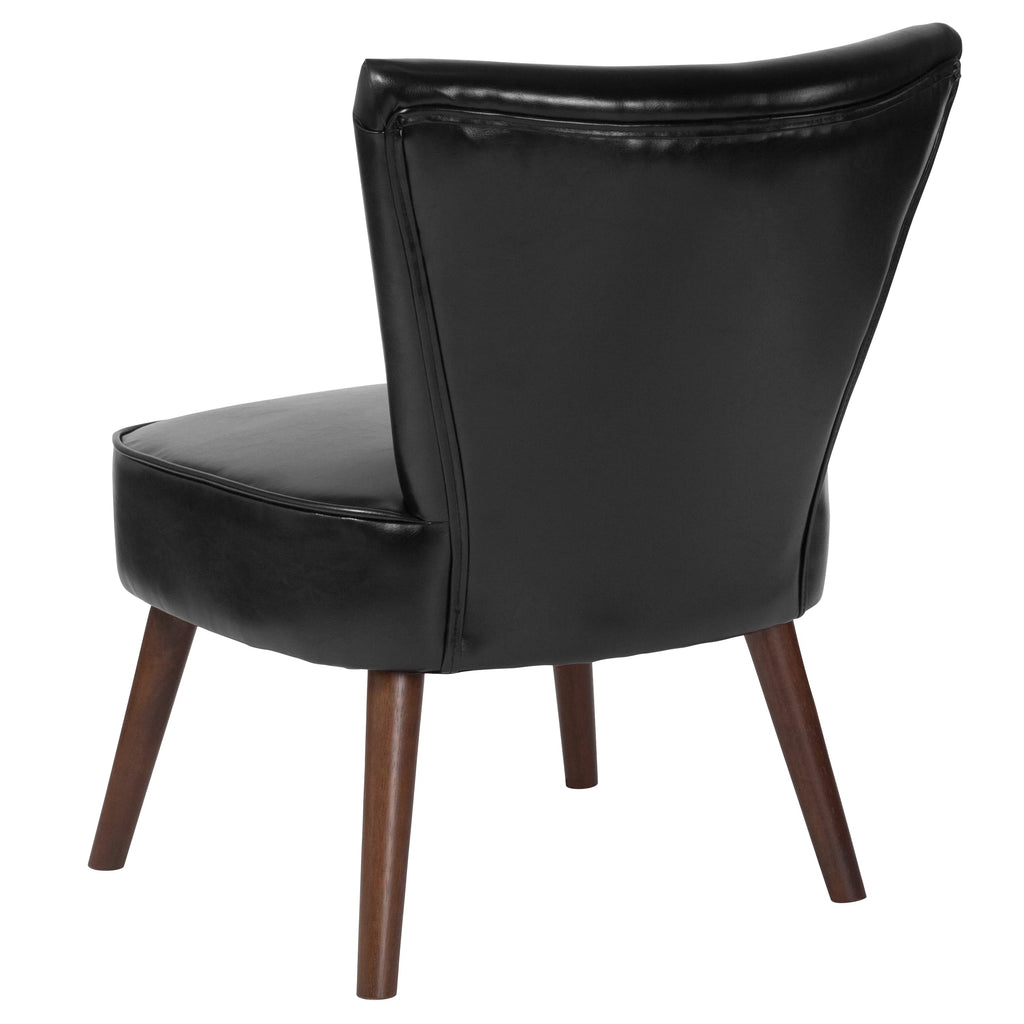 Black LeatherSoft Retro Chair K8421