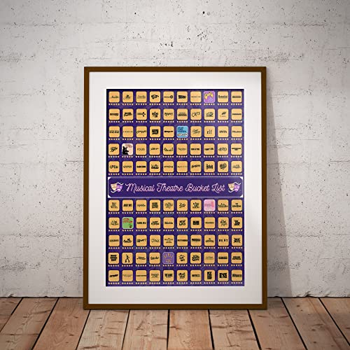 Musical Theater Scratch Off Poster 23"x17" F290583