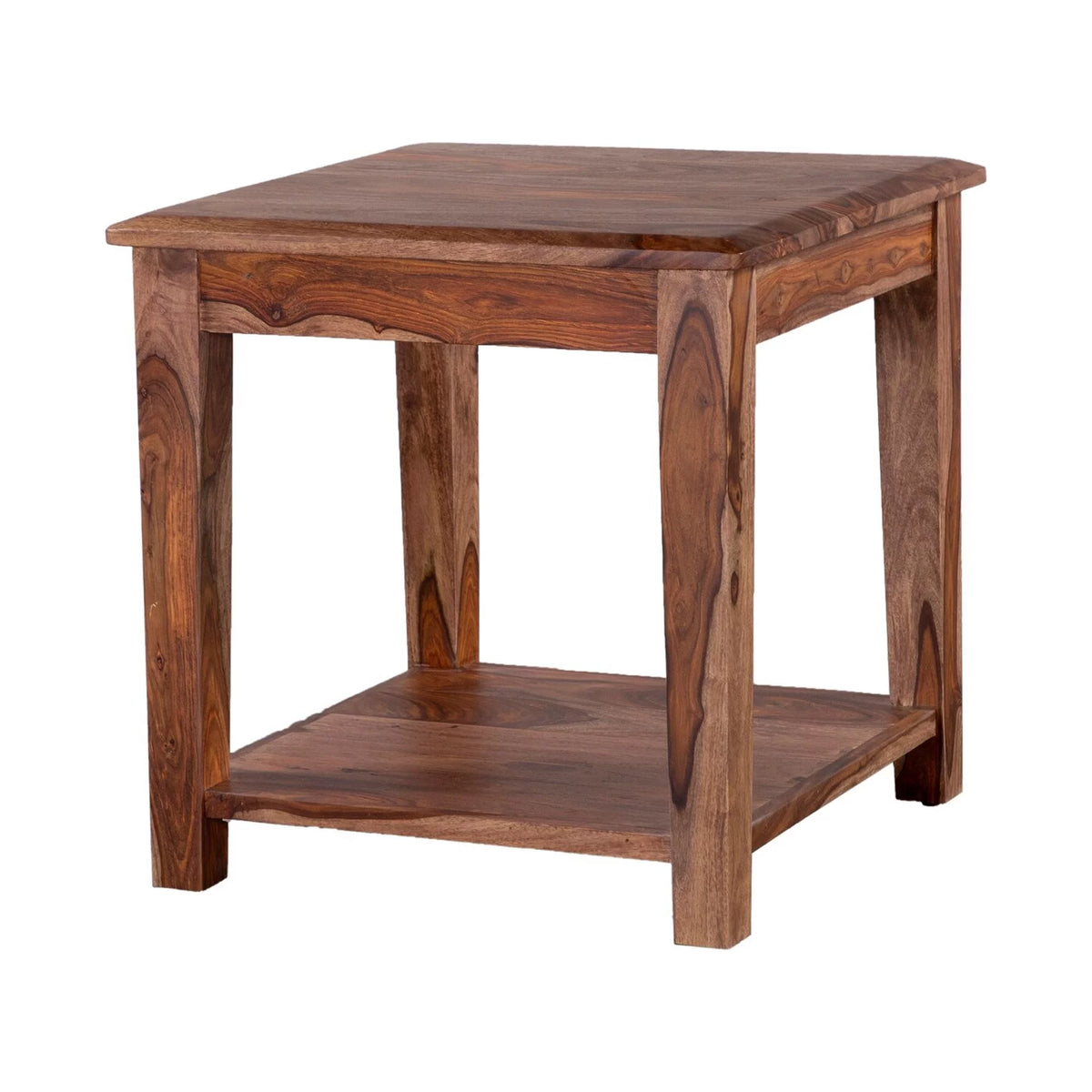 Solid Sheesham Wood End Table B64448