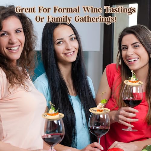 8 Pcs Wine Glass Charcuterie Topper Plates C703