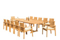 Grade-A Teak 13 Pc 12 Seater Dining Set F500