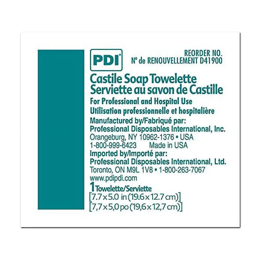 Castile Soap Facial Cleansing Wipe with Coconut Oil, 300 Count S139167